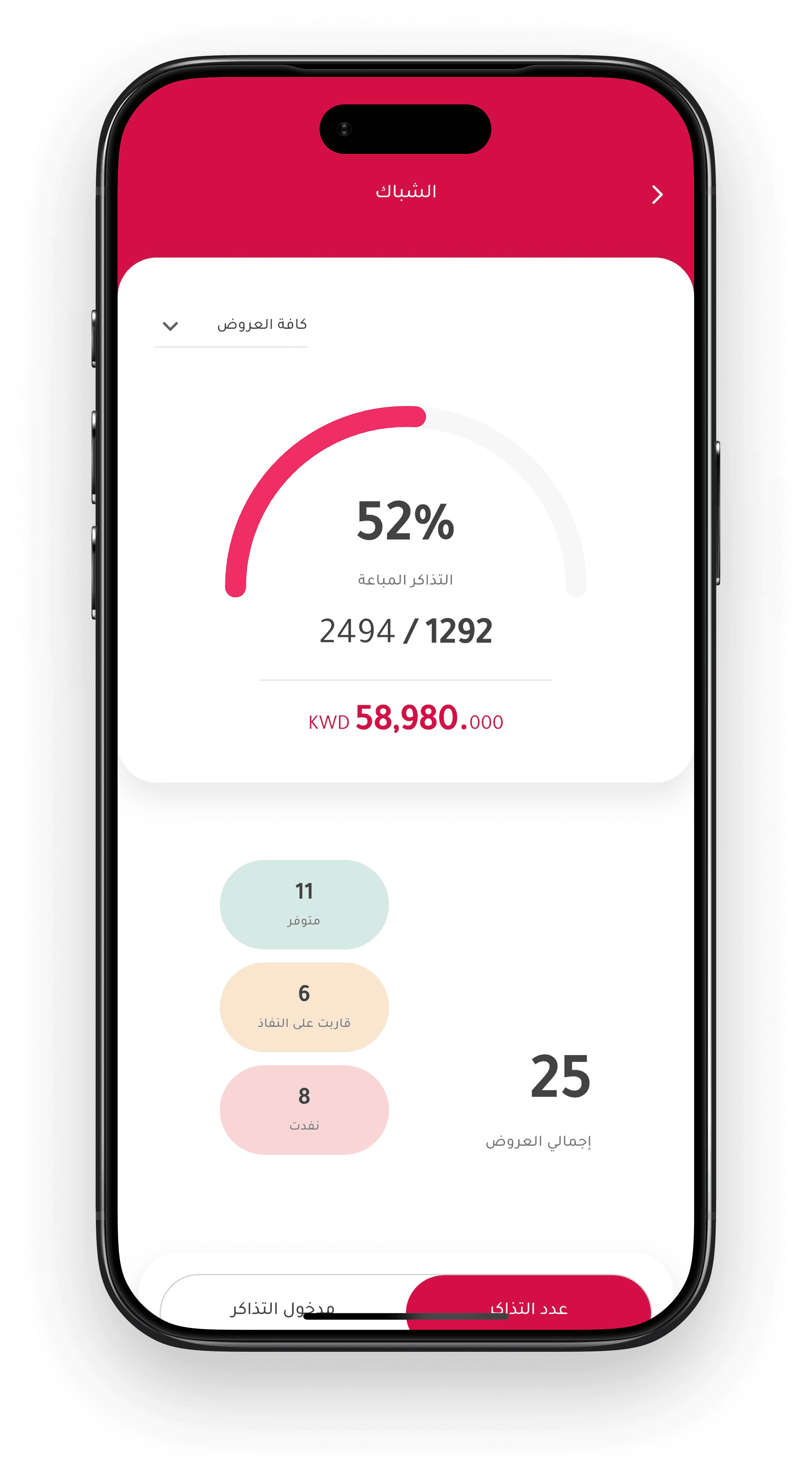 الشبّاك للمنظمين